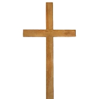 Крест дубовый на могилу Католический